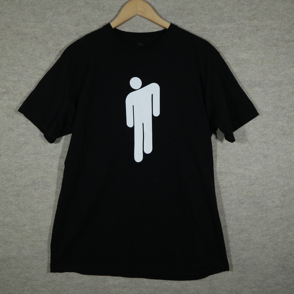 Billie Eilish World Tour Local Crew Shirt Mens Large Black Blohsh Graphic Y2K L